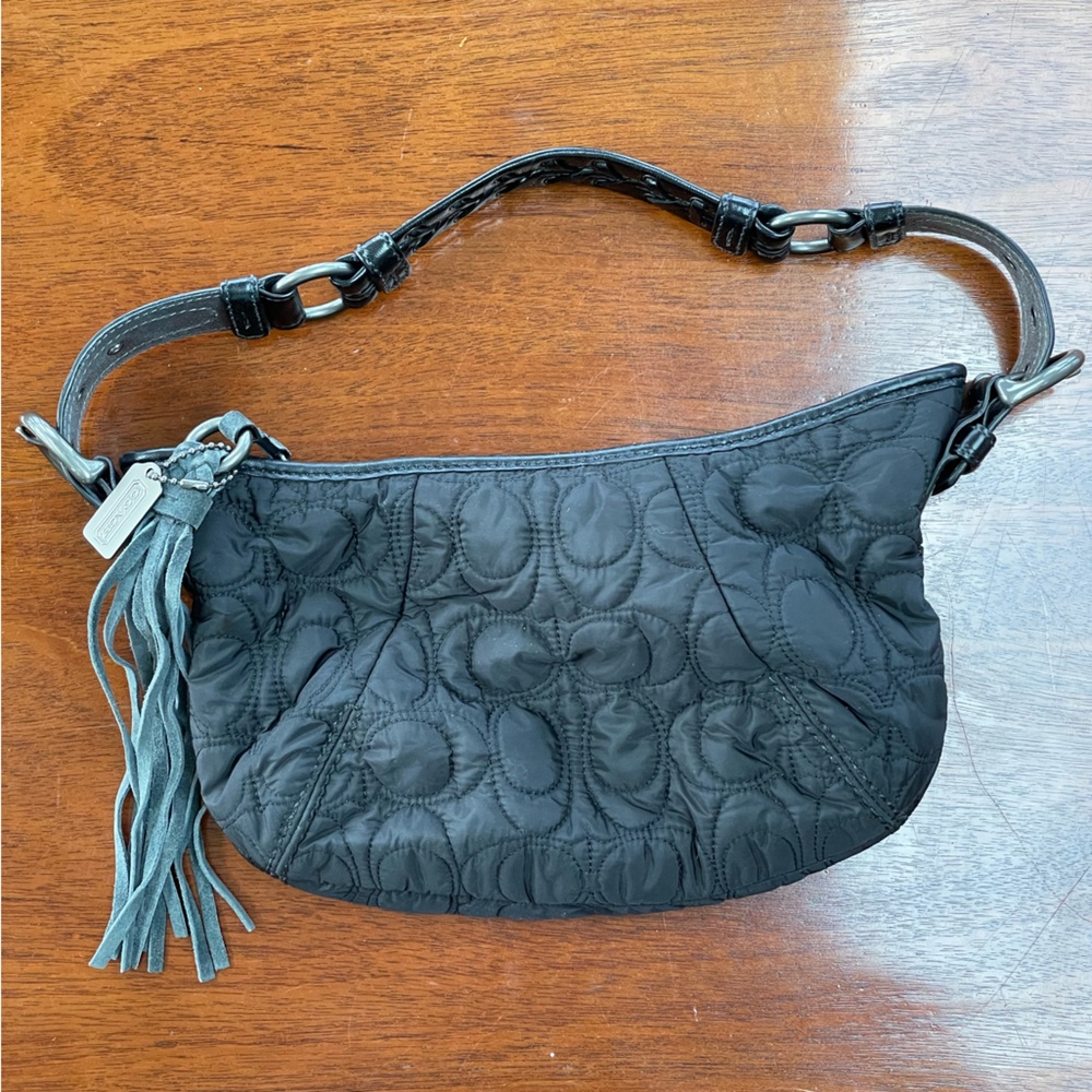 Coach black shoulder bag